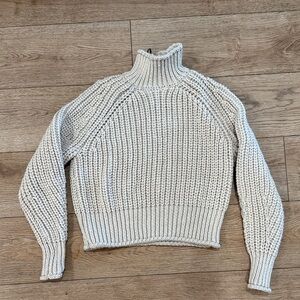 H&M Cream Knit Turtleneck Sweater